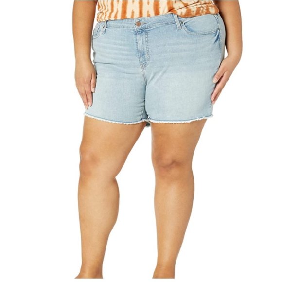 Signature by Levi Strauss & Co. Gold Label Mid-Rise Cutoffs Shorts Plus Size 24 - Picture 1 of 4